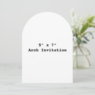 Erstellen Sie Ihre eigene 5" x 7" Arch-Einladung Einladung