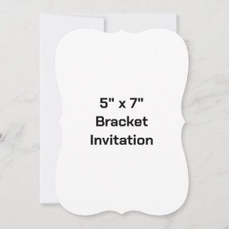 Erstellen Sie Ihre eigene 5" x 7" Bracket-Einladun Einladung