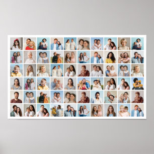 Erstellen Sie Ihre eigene 60-FotoCollage Poster