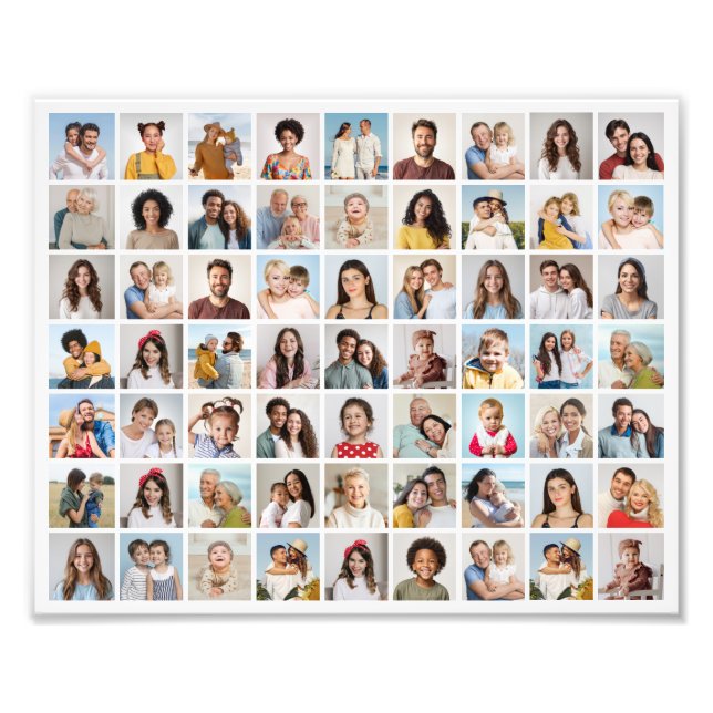 Erstellen Sie Ihre eigene 63 Foto Collage Foto Erw (Vorne)