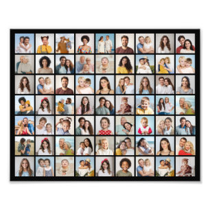 Erstellen Sie Ihre eigene 63-Foto-Collage-Fotoverg Fotodruck