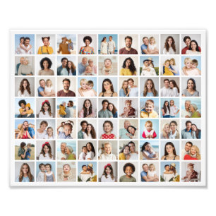 Erstellen Sie Ihre eigene 63-Foto-Collage-Fotoverg Fotodruck