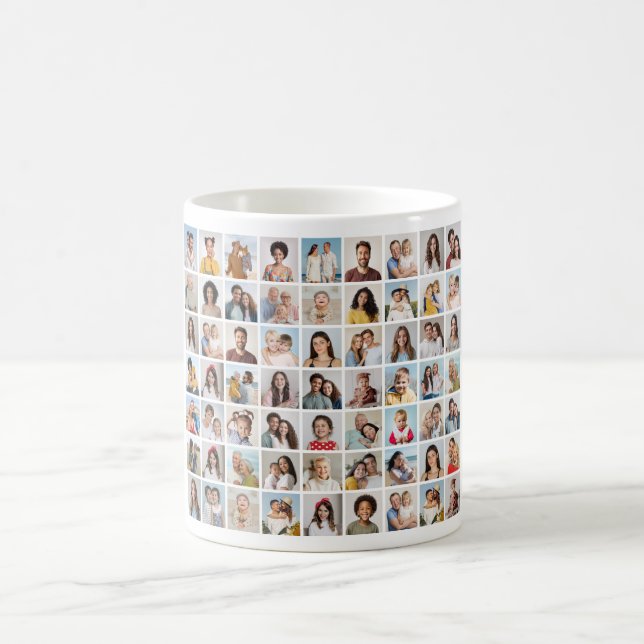 Erstellen Sie Ihre eigene 63 FotoCollage Kaffeetasse (Mittel)