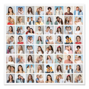 Erstellen Sie Ihre eigene 64 Foto Collage Foto Erw