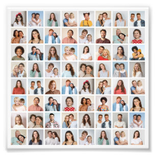 Erstellen Sie Ihre eigene 64-Foto-Collage-Fotoverg Fotodruck