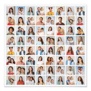 Erstellen Sie Ihre eigene 64-Foto-Collage-Fotoverg Fotodruck