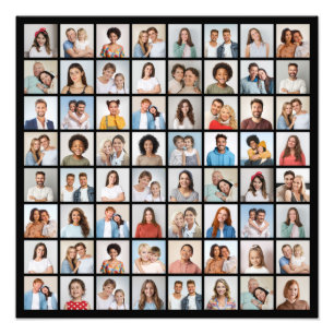Erstellen Sie Ihre eigene 64-Foto-Collage-Fotoverg Fotodruck