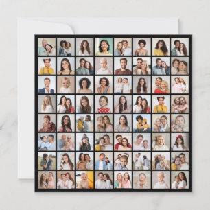 Erstellen Sie Ihre eigene 64-Foto-Collage Mitteilungskarte