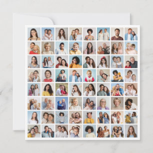 Erstellen Sie Ihre eigene 64-Foto-Collage Mitteilungskarte