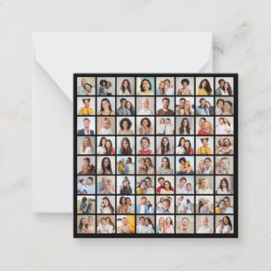 Erstellen Sie Ihre eigene 64-Foto-Collage Mitteilungskarte