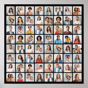 Erstellen Sie Ihre eigene 64-Foto-Collage Poster