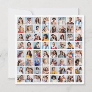 Erstellen Sie Ihre eigene 64 FotoCollage Einladung