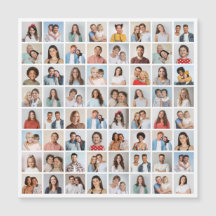 Erstellen Sie Ihre eigene 64 Fotocollage Magnetkar