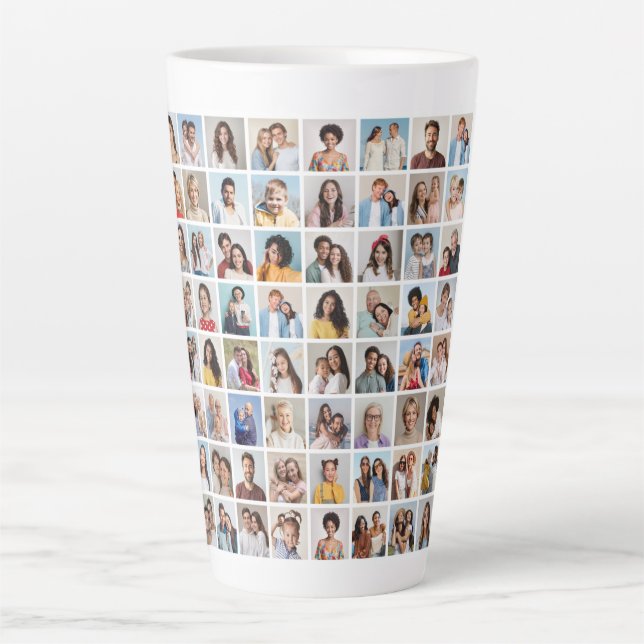 Erstellen Sie Ihre eigene 64 FotoCollage Milchtasse (Vorderseite)