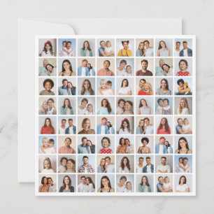 Erstellen Sie Ihre eigene 64 FotoCollage Mitteilungskarte