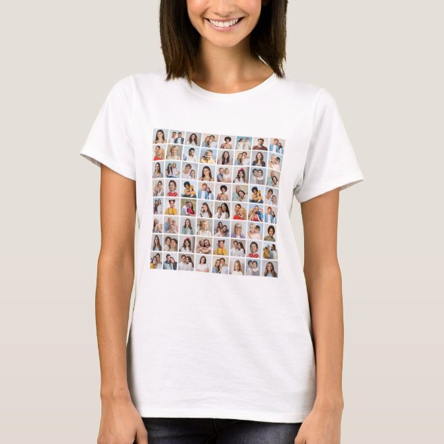 Erstellen Sie Ihre eigene 64 FotoCollage T-Shirt (Vorderseite)