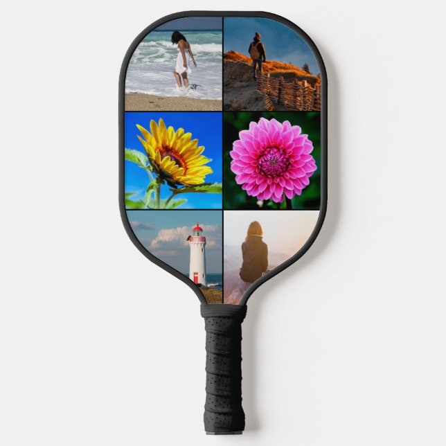 Erstellen Sie Ihre eigene 6-Bilder-Collage nach Ma Pickleball Schläger (Vorderseite)
