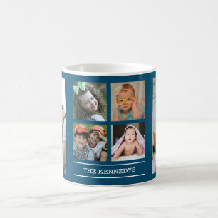 Erstellen Sie Ihre eigene 6-Familie Foto Collage O Kaffeetasse