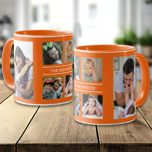 Erstellen Sie Ihre eigene 6-Foto-Collage Familienn Tasse