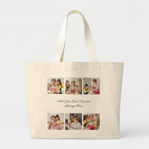 Erstellen Sie Ihre eigene 6-Foto-Collage Hinzufüge Jumbo Stoffbeutel