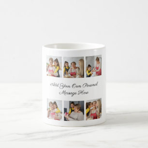 Erstellen Sie Ihre eigene 6-Foto-Collage Hinzufüge Kaffeetasse