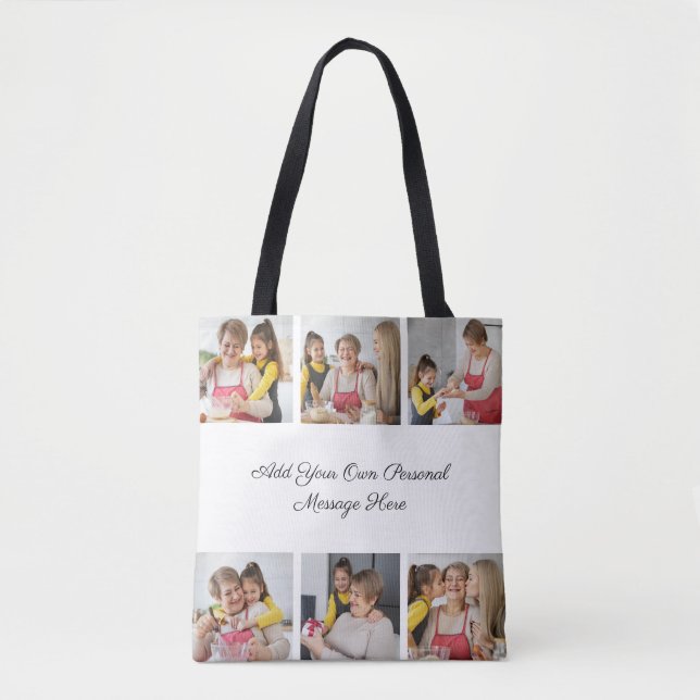 Erstellen Sie Ihre eigene 6-Foto-Collage Hinzufüge Tasche (Vorderseite)