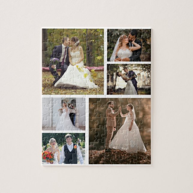 Erstellen Sie Ihre eigene 6-Foto-Hochzeitskollekti (Vertikal)