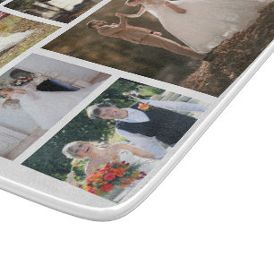 Erstellen Sie Ihre eigene 6-Foto-Hochzeitskollekti Schneidebrett