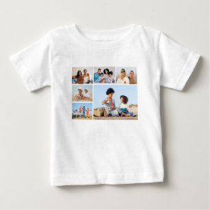 Erstellen Sie Ihre eigene 6 FotoCollage Baby T-shirt