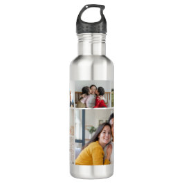 Erstellen Sie Ihre eigene 6 FotoCollage Edelstahlflasche