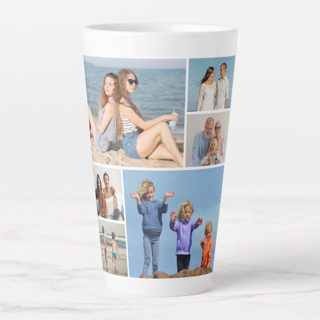 Erstellen Sie Ihre eigene 6 FotoCollage Milchtasse (Vorderseite)