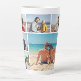 Erstellen Sie Ihre eigene 6 FotoCollage Milchtasse