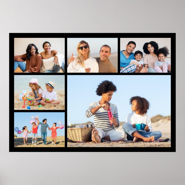Erstellen Sie Ihre eigene 6 FotoCollage Poster (Vorne)