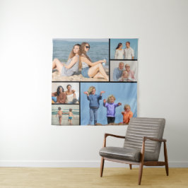 Erstellen Sie Ihre eigene 6 FotoCollage Wandteppich