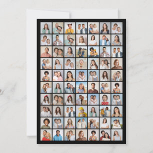 Erstellen Sie Ihre eigene 70-Foto-Collage Mitteilungskarte