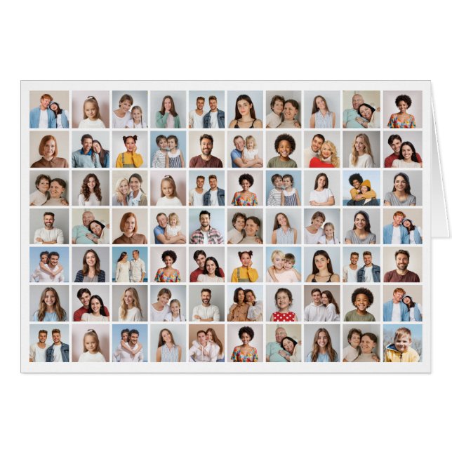 Erstellen Sie Ihre eigene 70 FotoCollage (Vorderseite (Horizontal))