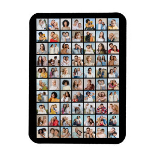 Erstellen Sie Ihre eigene 70 FotoCollage Magnet