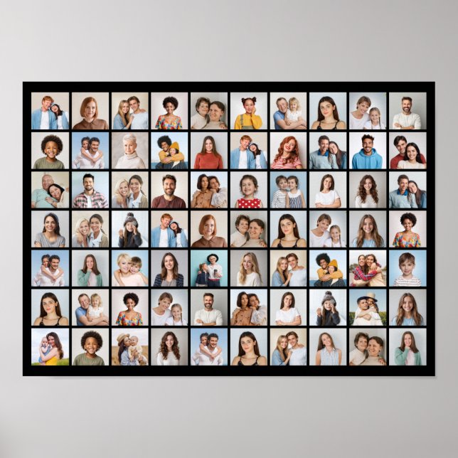 Erstellen Sie Ihre eigene 70 FotoCollage Poster (Vorne)