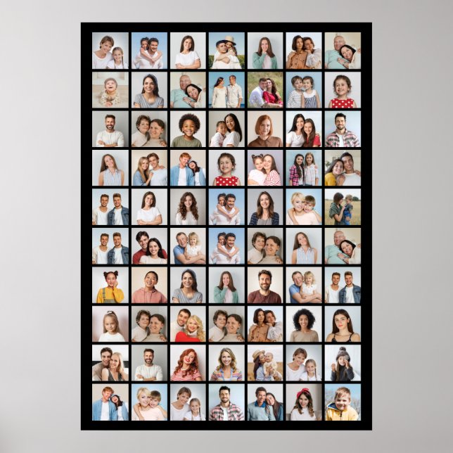 Erstellen Sie Ihre eigene 70 FotoCollage Poster (Vorne)