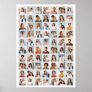 Erstellen Sie Ihre eigene 70 FotoCollage Poster