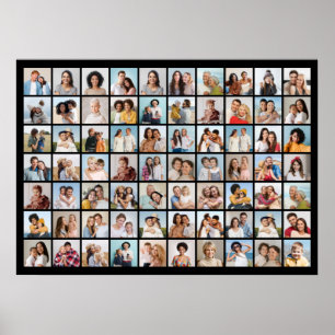Erstellen Sie Ihre eigene 70 FotoCollage Poster