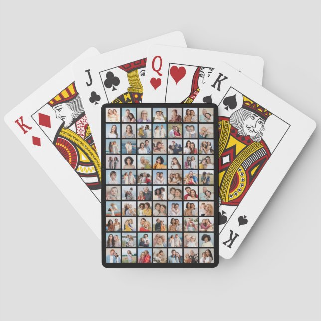 Erstellen Sie Ihre eigene 70 FotoCollage Spielkarten (Rückseite)
