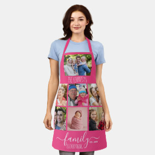 Erstellen Sie Ihre eigene 7-Foto-Collage Familienn Schürze