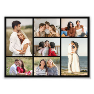 Erstellen Sie Ihre eigene 7-Foto-Collage-Fotovergr Fotodruck