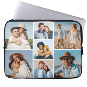Erstellen Sie Ihre eigene 7-Foto-Collage Laptopschutzhülle