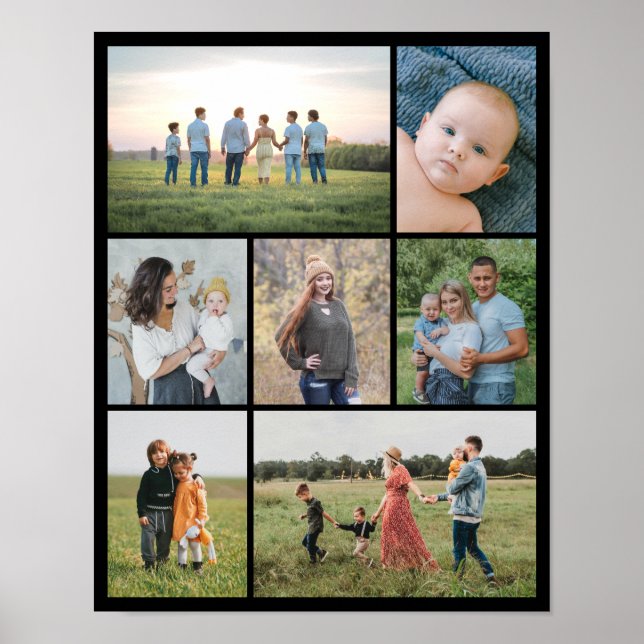Erstellen Sie Ihre eigene 7-Foto-Collage Poster (Vorne)