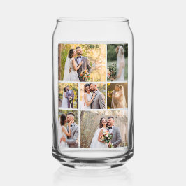 Erstellen Sie Ihre eigene 7-Foto-Hochzeitskollekti Dosenglas