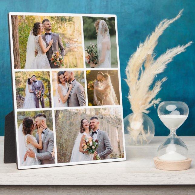 Erstellen Sie Ihre eigene 7-Foto-Hochzeitskollekti Fotoplatte (Seite)