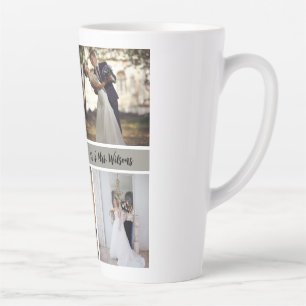 Erstellen Sie Ihre eigene 7-Foto-Hochzeitskollekti Milchtasse