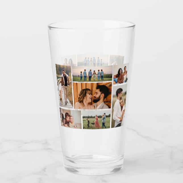 Erstellen Sie Ihre eigene 7 FotoCollage Glas (Vorderseite)
